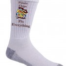 Potato Chips Fix Everything Food Humor Cartoon - Crew Socks Pair