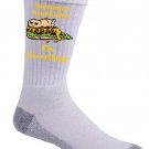 Submarine Sandwiches Fix Everything Food Humor Cartoon - Crew Socks Pair