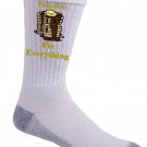 Pancakes Fix Everything Food Humor Cartoon - Crew Socks Pair