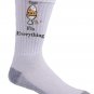 Eggs Fix Everything Food Humor Cartoon - Crew Socks Pair