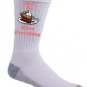 Cherry Pie Fixes Everything Food Humor Cartoon - Crew Socks Pair