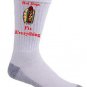 Hot Dogs Fix Everything Food Humor Cartoon - Crew Socks Pair