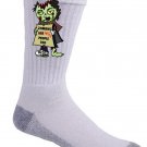 Zombies Were People Funny Undead w/ Sign "We're People Too" - Crew Socks Pair