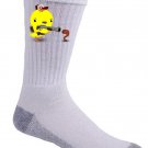 Early Bird Worm Hunter Funny Saying Parody Cute Animals - Crew Socks Pair