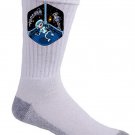 Space Pills Funny Astronaut Aliens Popping Pills - Crew Socks Pair