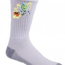 Rockin Space Dinolizard Funny Dinosaur Lizard Alien Floating - Crew Socks Pair