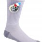 Spaceman Rocket Popsicle Funny Red White Blue Patriotic Space - Crew Socks Pair