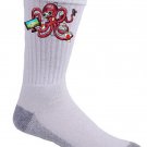 More Tentacles to Party Octovideo Funny Octopus Video Games - Crew Socks Pair