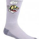 Freakin Taco Funny Mexican Food Cartoon - Crew Socks Pair