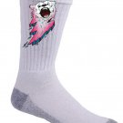 Bear Bolt Lightning Animal Cartoon Logo - Crew Socks Pair