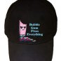 Bubblegum Fixes Everything Food Humor Cartoon - Black Adjustable Cap Hat