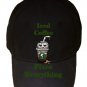 Iced Coffee Fixes Everything Food Humor Cartoon - Black Adjustable Cap Hat