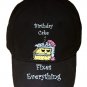 Birthday Cake Fixes Everything Food Humor Cartoon - Black Adjustable Cap Hat