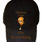 Chicken Legs Fix Everything Food Humor Cartoon - Black Adjustable Cap Hat