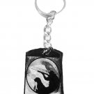 Duck Bird Deer Hunting Dog and Man with Shotgun - Metal Ring Key Chain Keychain