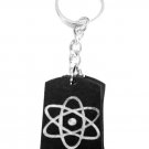 Nuclear Atom Atomic Power Logo Symbols - Metal Ring Key Chain Keychain