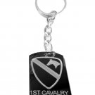 United States Armed Forces 1st Cavalry Horse - Metal Ring Key Chain Keychain