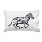 Wildlife Nature Zebra Animal Running Design - Single Pillow Case