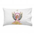 Angel & Dove Breast Cancer Awareness Ribbon - Single Pillow Case