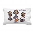 "Zombie Tales" Campfire Stories While Roasting Brain Fire - Single Pillow Case