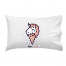 "Unicone" Mythical Unicorn Ice Cream Cone Funny Cartoon - Single Pillow Case