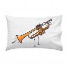 "Toot" Funny Musical Instrument Trumpet Fart Out Horn - Single Pillow Case