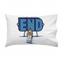 "The End Is Near" Doomsday Man w/ "END" Word Funny Cartoon - Single Pillow Case