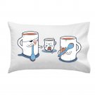 "Muggers" Funny Gang Thug Mug Stealing Teacup's Purse - Single Pillow Case