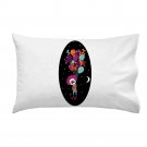 "Last Laugh" Suicide Clown Hanging By Balloons Sad Cartoon - Single Pillow Case