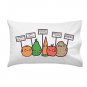 "Protesting Vegans" Vegetables w/ Signs Protest Vegan Funny - Single Pillow Case
