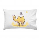 "Desert Air" Rabbit Skateboard Riding & Jumping Camel Humps - Single Pillow Case