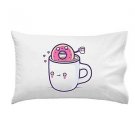 "Coffee With Friends" Mug & Donut Drink Brew Together - Single Pillow Case