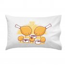 "Chicken Farm" Fried Chicken Legs & Nuggets w/ Sauce Funny - Single Pillow Case