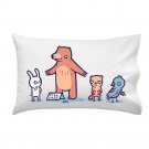 "Bear Hugs" Blood Covered Bear Offering Free Animal Hugs - Single Pillow Case