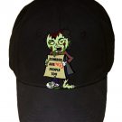 Zombies Were People Funny Undead w/ Sign "People Too" - Black Adjustable Cap Hat