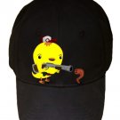 Early Bird Worm Hunter Funny Parody Cute Animals - Black Adjustable Cap Hat