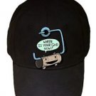 Toilet Paper God Funny Empty Roll "Where's God?" - Black Adjustable Cap Hat