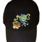 Rockin Space Dinolizard Funny Dinosaur Lizard Alien - Black Adjustable Cap Hat