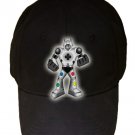 Playbot Funny Giant Robot Video Game Controller - Black Adjustable Cap Hat