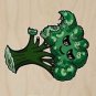 Broccoli Fixes Everything Food Humor - Plywood Wood Print Poster Wall Art