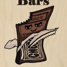 Candy Bars Fix Everything Food Humor - Plywood Wood Print Poster Wall Art