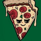 Pizza Fixes Everything Food Humor Cartoon - Plywood Wood Print Poster Wall Art