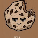 Cookies Fix Everything Food Humor Cartoon - Plywood Wood Print Poster Wall Art