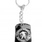 Zombie Outbreak Response ZORT Walking Outline - Metal Ring Key Chain Keychain
