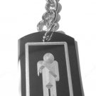 Zombie Boy's Men's Bathroom Engraved Logo - Metal Ring Key Chain Keychain