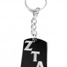 Sorority House Greek Symbol Zeta Tau Alpha Logo - Metal Ring Key Chain Keychain