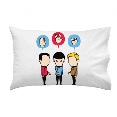 "Paper, Scissors, Rock" Space Explore TV Show Movie Parody - Single Pillow Case