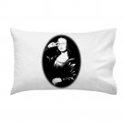 "Winked" Funny Famous Painting Artwork Black & White Parody - Single Pillow Case