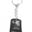 Zodiac Sign Virgo Maiden Logo - Metal Ring Key Chain Keychain