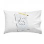 "Sketching Escape" Funny Bear Drawing Punching on Paper - Single Pillow Case
